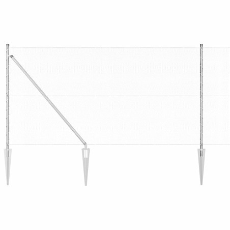 Recinzione Esagonale vidaXL 1.4x50 m Acciaio Zincato