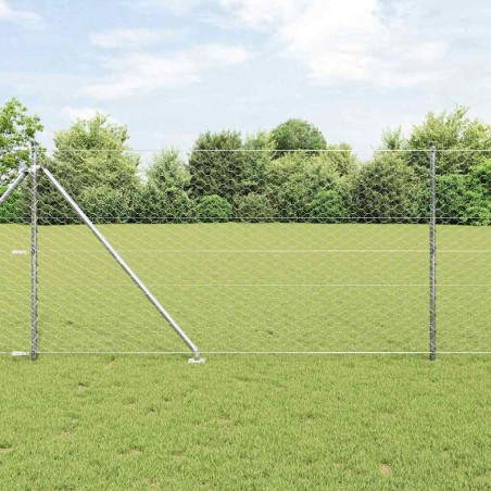 Recinzione Esagonale vidaXL 1.4x50 m Acciaio Zincato