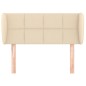 Testiera ad Orecchio Crema 93x23x78/88 cm in Tessuto Testiera ad Orecchio Crema 93x23x78/88 cm in Tessuto