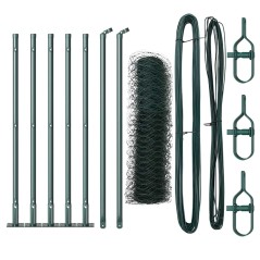 Recinzione Esagonale vidaXL Verde 0.4x10 m Acciaio