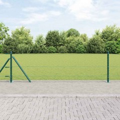 Recinzione Esagonale vidaXL Verde 0.6x10 m Acciaio