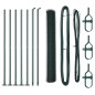 Recinzione Esagonale vidaXL Verde 1x10 m Acciaio Recinzione Esagonale vidaXL Verde 1x10 m Acciaio