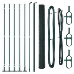 Recinzione Esagonale vidaXL Verde 1.5x10 m Acciaio