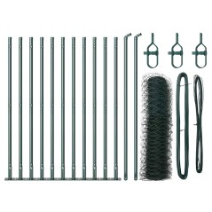 Recinzione Esagonale vidaXL Verde 0.4x25 m Acciaio