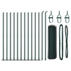 vidaXL Set di Recinzioni Verde Foresta 25 x 0.5 m