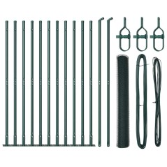 vidaXL Set di Recinzione Verde Foresta 25 x 1 m