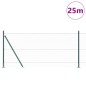vidaXL Set di Recinzione Verde Foresta 25 x 1 m (maglia 36 mm) Acciaio