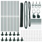 vidaXL Set di Recinzione Verde Foresta 25 x 1 m (maglia 36 mm) Acciaio