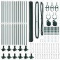 vidaXL Set di Recinzione Verde 25 x 1,5 m (rete da 13 mm) Metallo, PVC vidaXL Set di Recinzione Verde 25 x 1,5 m (rete da 13 mm) Metallo, PVC