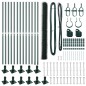 vidaXL Set di Recinzione Verde 25 x 1.5 m (maglia 50 mm)