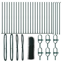 Recinzione Esagonale vidaXL Verde 0.4x50 m Acciaio