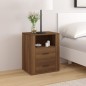 Comodino Rovere Marrone 50x36x60 cm Legno Multistrato Comodino Rovere Marrone 50x36x60 cm Legno Multistrato