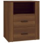 Comodino Rovere Marrone 50x36x60 cm Legno Multistrato Comodino Rovere Marrone 50x36x60 cm Legno Multistrato