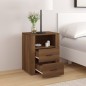 Comodino Rovere Marrone 50x36x60 cm Legno Multistrato Comodino Rovere Marrone 50x36x60 cm Legno Multistrato
