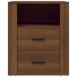 Comodino Rovere Marrone 50x36x60 cm Legno Multistrato Comodino Rovere Marrone 50x36x60 cm Legno Multistrato