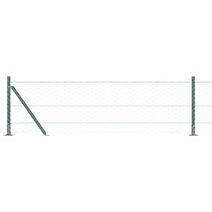 Recinzione Esagonale vidaXL Verde 0.6x50 m Acciaio