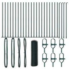 Recinzione esagonale vidaXL Verde 1x50 m Acciaio