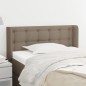 Testiera ad Orecchio Tortora 93x16x78/88 cm in Tessuto