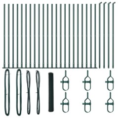 Recinzione Esagonale vidaXL Verde 1,2x50 m Acciaio