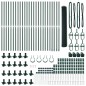 Recinzione Esagonale vidaXL Verde 1,2x50 m Acciaio Recinzione Esagonale vidaXL Verde 1,2x50 m Acciaio