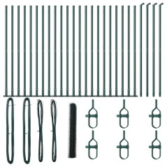 Recinzione Esagonale vidaXL Verde 1,2x50 m Acciaio