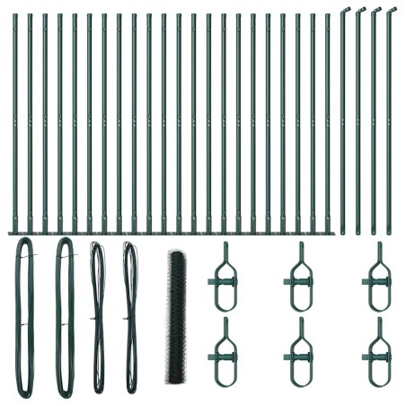 Recinzione Esagonale vidaXL Verde 1,2x50 m Acciaio
