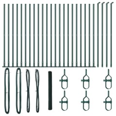 Recinzione Esagonale vidaXL Verde 1,4x50 m Acciaio
