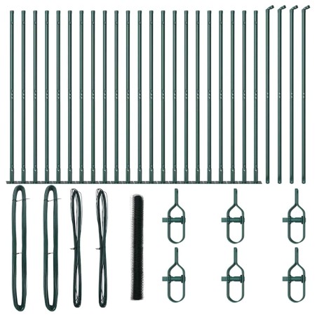 Recinzione Esagonale vidaXL Verde 1.4x50 m Acciaio