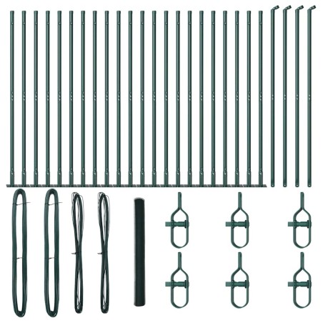 Recinzione Esagonale vidaXL Verde 1,5 x 50 m Acciaio