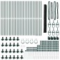 Recinzione Esagonale vidaXL Verde 1.5x50 m Acciaio Recinzione Esagonale vidaXL Verde 1.5x50 m Acciaio
