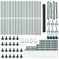 Recinzione Esagonale vidaXL Verde 1.6x50 m Acciaio Recinzione Esagonale vidaXL Verde 1.6x50 m Acciaio