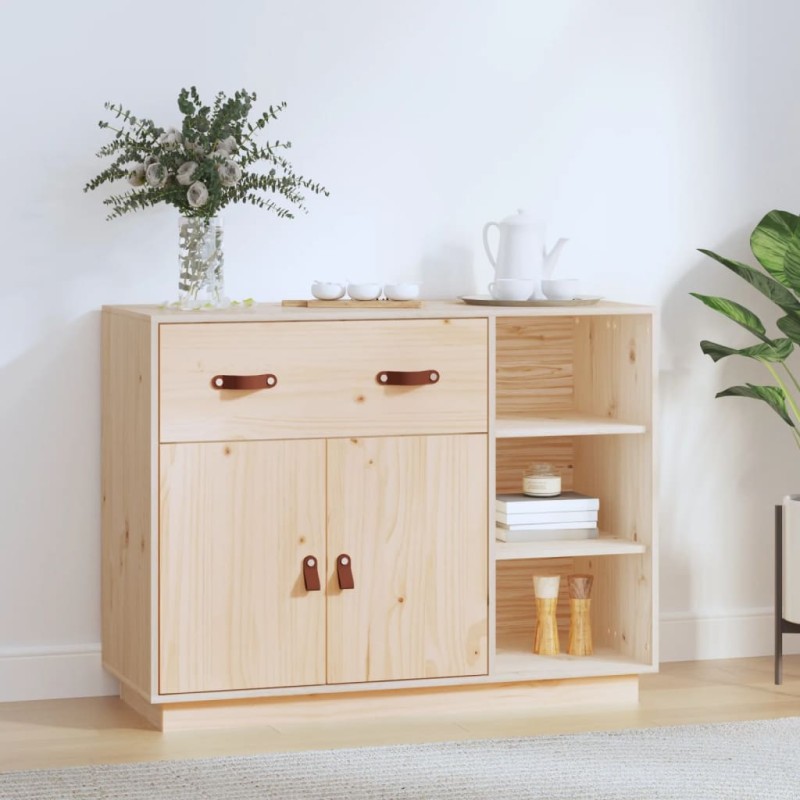 Credenza 98,5x40x75 cm in Legno Massello di Pino Credenza 98,5x40x75 cm in Legno Massello di Pino