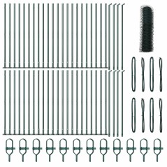 Recinzione esagonale vidaXL verde 0.6x100 m acciaio