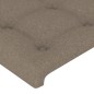 Testiera ad Orecchio Tortora 93x16x78/88 cm in Tessuto