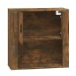 Armadietto a Muro Rovere Fumo 80x33x80 cm in Legno Multistrato Armadietto a Muro Rovere Fumo 80x33x80 cm in Legno Multistrato