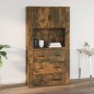 Armadietto a Muro Rovere Fumo 80x33x80 cm in Legno Multistrato Armadietto a Muro Rovere Fumo 80x33x80 cm in Legno Multistrato