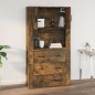 Armadietto a Muro Rovere Fumo 80x33x80 cm in Legno Multistrato Armadietto a Muro Rovere Fumo 80x33x80 cm in Legno Multistrato