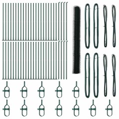 Recinzione esagonale vidaXL verde 1,6x100 m acciaio