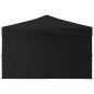 Tenda per Feste Pieghevole con Pareti Laterali Nero 3x3 m Tenda per Feste Pieghevole con Pareti Laterali Nero 3x3 m