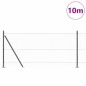 Recinto Esagonale vidaXL Grigio 1x10 m Acciaio Recinto Esagonale vidaXL Grigio 1x10 m Acciaio