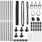 Recinzione Esagonale vidaXL Grigio 1,2x10 m Acciaio Recinzione Esagonale vidaXL Grigio 1,2x10 m Acciaio
