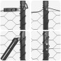 Recinzione Esagonale vidaXL Grigio 1,2x10 m Acciaio Recinzione Esagonale vidaXL Grigio 1,2x10 m Acciaio