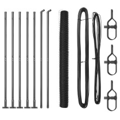 Recinzione Esagonale vidaXL Grigia 1.4x10 m Acciaio