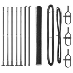 Recinzione Esagonale vidaXL Grigia 1.5x10 m Acciaio