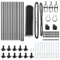 vidaXL Set di Recinzione Grigio 25 x 0.5 m Metallo & Plastica vidaXL Set di Recinzione Grigio 25 x 0.5 m Metallo & Plastica