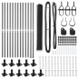 vidaXL Set di Recinzione Grigio 25 x 1 m (mesh da 13 mm)