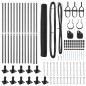 vidaXL Set di Recinzione Grigio 25 x 1.2 m Acciaio vidaXL Set di Recinzione Grigio 25 x 1.2 m Acciaio