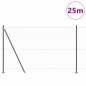 Recinzione Esagonale vidaXL Grigio 1.4x25 m Acciaio