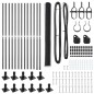vidaXL Set di Recinzione Grigio 25 x 1,5 m Metallo vidaXL Set di Recinzione Grigio 25 x 1,5 m Metallo