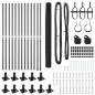 Recinzione Esagonale vidaXL Grigia 1.6x25 m Acciaio Recinzione Esagonale vidaXL Grigia 1.6x25 m Acciaio